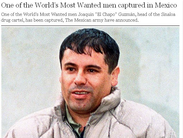 Mexic: A fost capturat unul dintre cei mai căutaţi oameni din lume