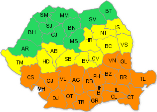 IARNĂ GREA ÎN ROMÂNIA. Codul portocaliu pentru sud-estul ţării, valabil până marţi
