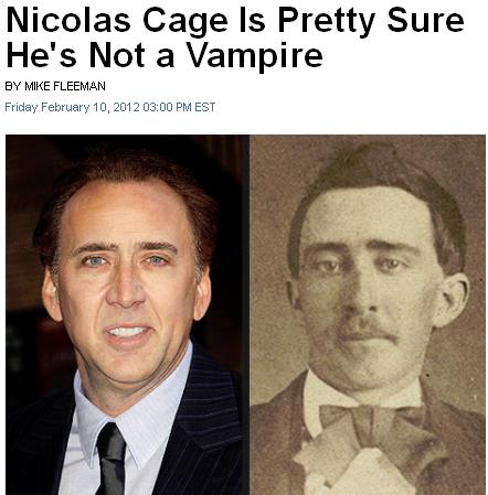 Nicolas Cage, nevoit să dezmintă zvonurile că ar fi vampir | FOTO