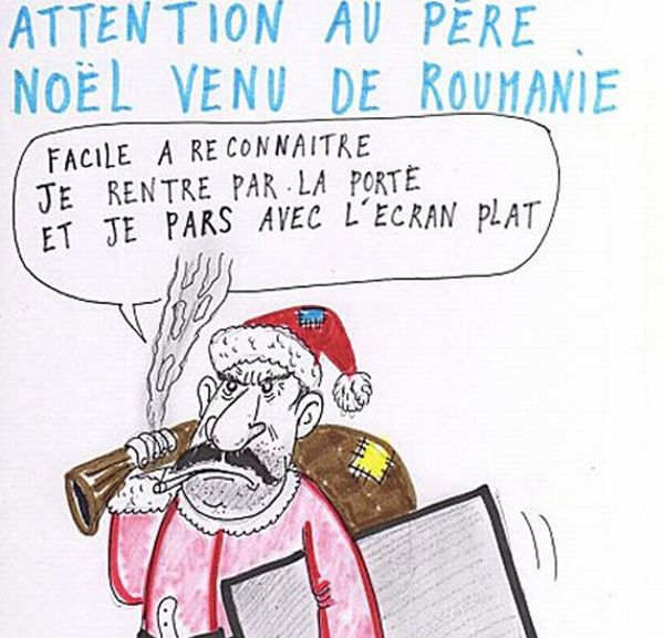 Românii, insultați din nou în Franța. Moș Crăciun român: "Intru pe ușă și plec cu un televizor"