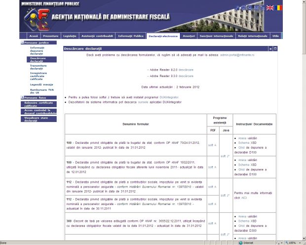 Site-ul ANAF se închide. VEZI când nu se pot depune declaraţii