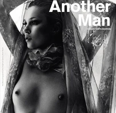 Kate Moss, topless pentru “Another Man”