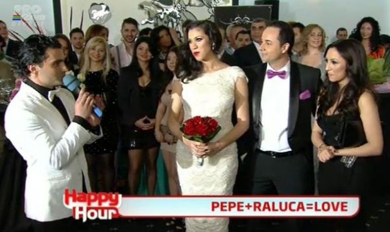 Pepe a intrat în topul celor mai vizionate ediţii "Happy Hour" cu o nuntă şi un divorţ