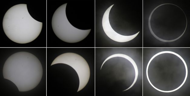 Cum s-a văzut eclipsa solară inelară din Asia şi America | FOTO