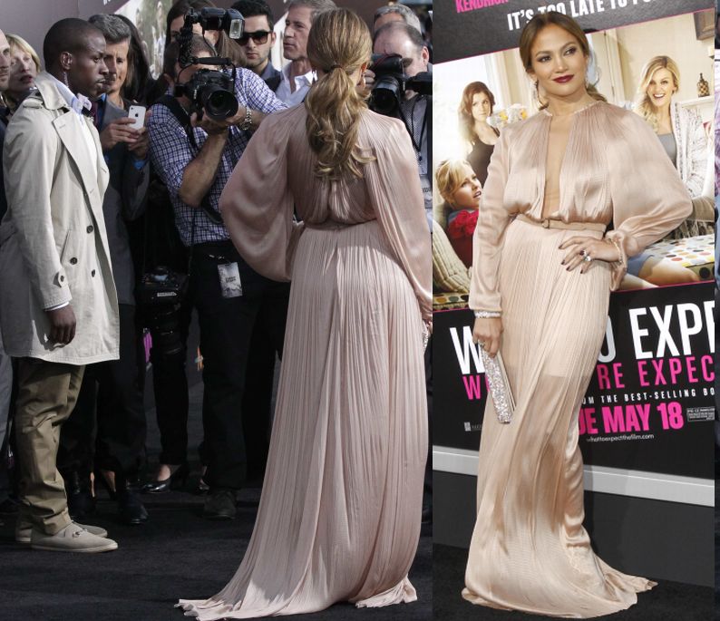 Jennifer Lopez, îmbrăcată la premieră într-o rochie a româncei Maria Lucia Hohan