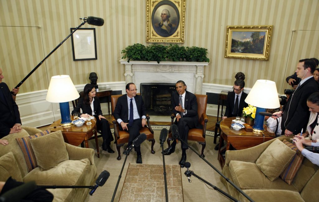 Primul test extern pentru președintele francez. Hollande s-a întâlnit la Casa Albă cu Obama