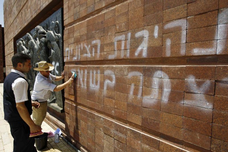 Memorialul Holocaustului Yad Vashem, vandalizat cu mesaje naziste şi antisioniste
