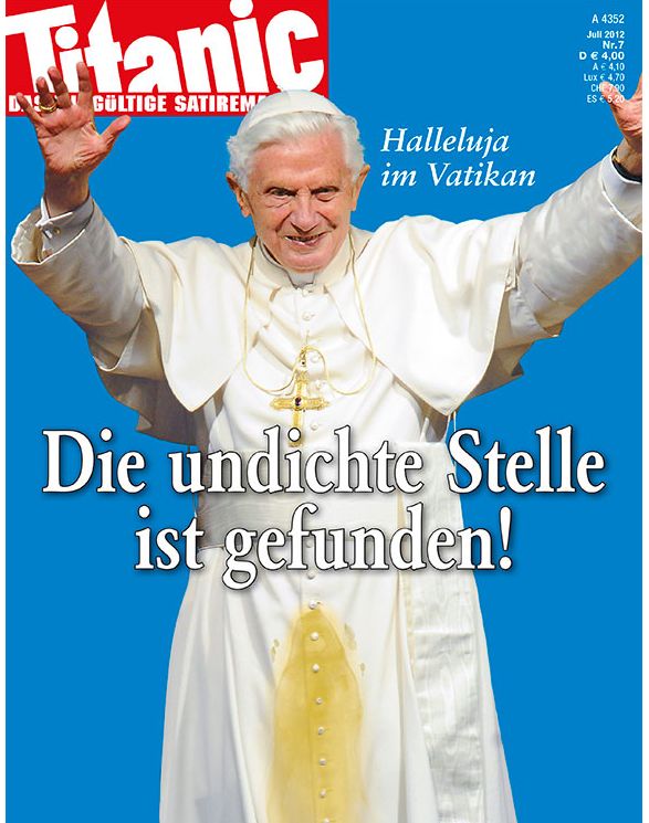 Scandal în Germania: Vaticanul a blocat distribuirea revistei satirice "Titanic" . VEZI de ce