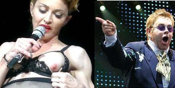 Războiul divelor: Elton John vs. Madonna - "A ajuns o stripteuză"