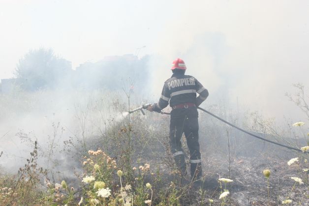 VÂLCEA. Incendiu în Parcul Naţional Cozia