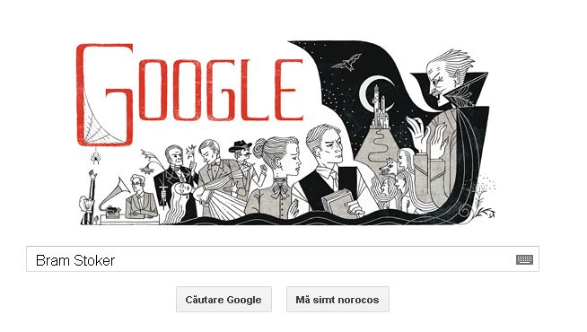 BRAM STOKER, tatăl lui Dracula, omagiat de Google