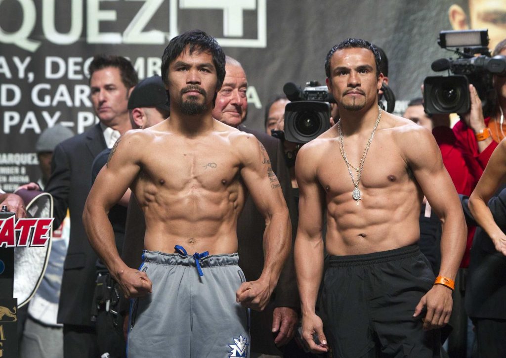 "Dinamita" Márquez a distrus soclul statuii lui Pacquiao. Momente de panic? la Las Vegas. FOTO