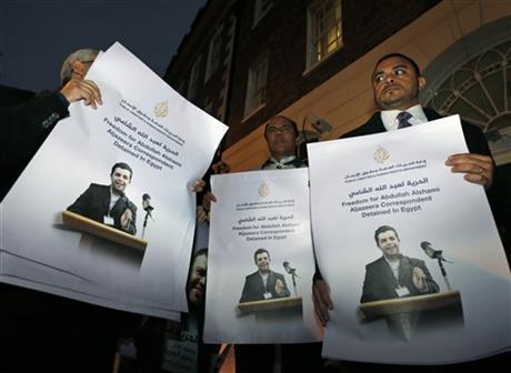 20 de ZIARIŞTI ai televiziunii Al Jazeera, JUDECAŢI în Egipt