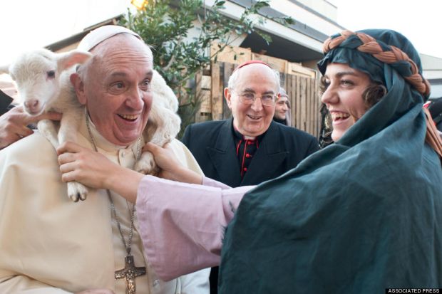 Fotografia cu Papa Francisc care te va face să zâmbești