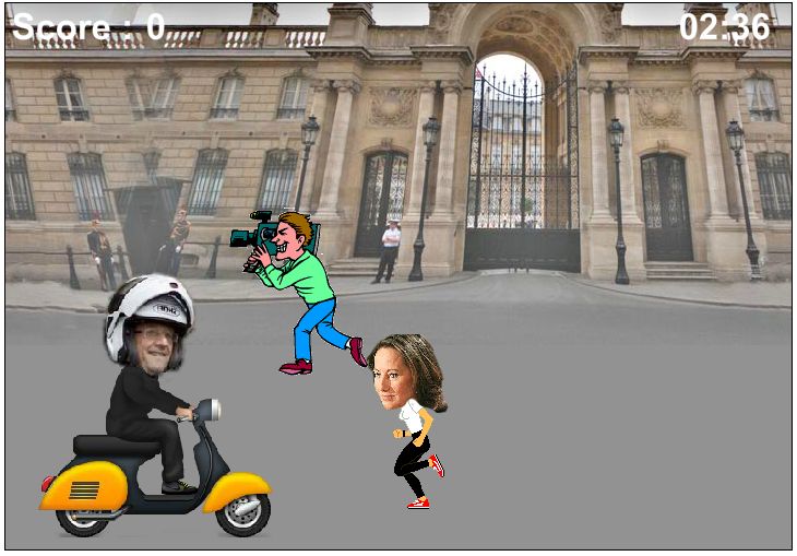 Francezii au lansat un joc video care parodiază idila președintelui Francois Hollande