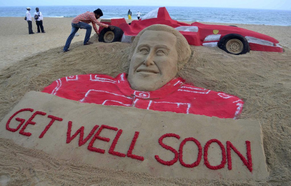 Gest incredibil făcut de un artist indian, fan al lui Michael Schumacher