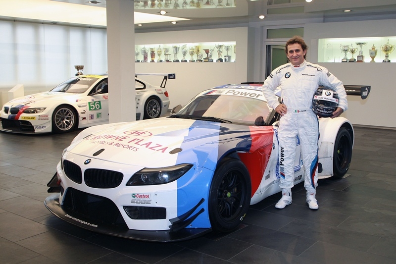 Legendarul Alessandro Zanardi, pilotul fără picioare, în cockpit cu BMW Motorsport