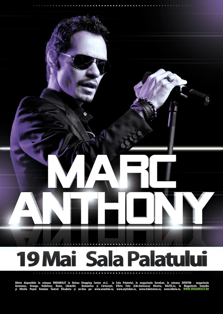 S-au pus în vânzare biletele pentru concertul MARC ANTHONY!