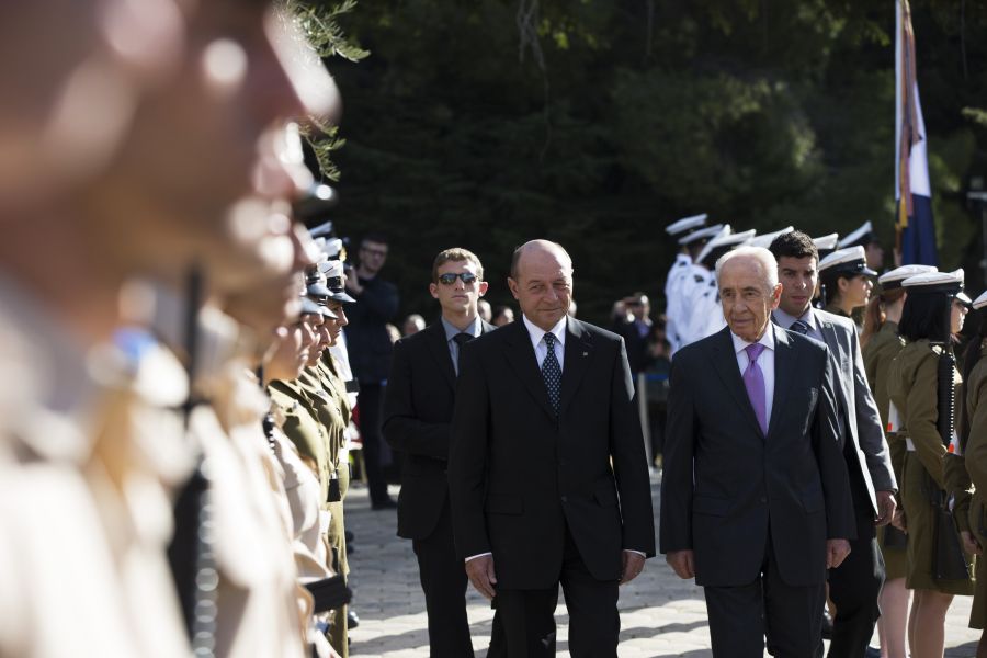 Shimon Peres către Traian Băsescu: „Israelul știe că se poate baza pe Dvs fără ezitare”