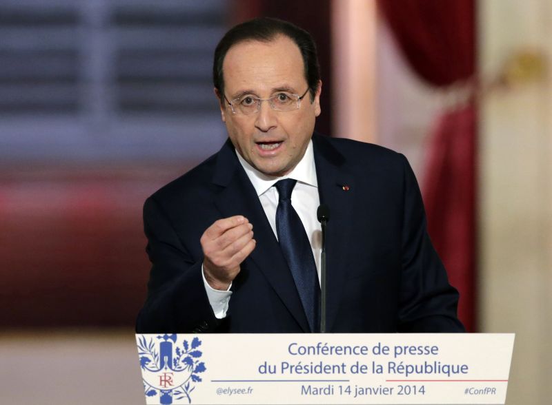 Popularitatea lui Francois Hollande a atins minimul istoric - 16 procente