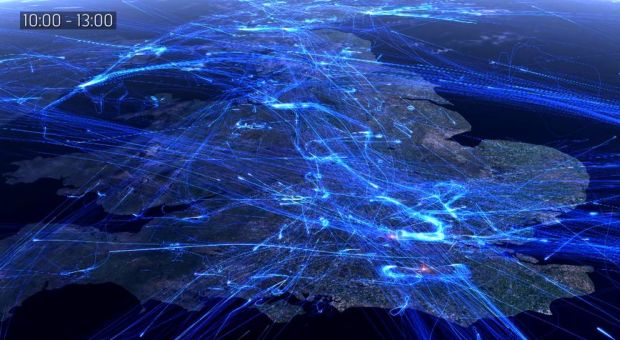 Cum arată traficul aerian într-o zi normală de lucru, în Europa | VIDEO SPECTACULOS