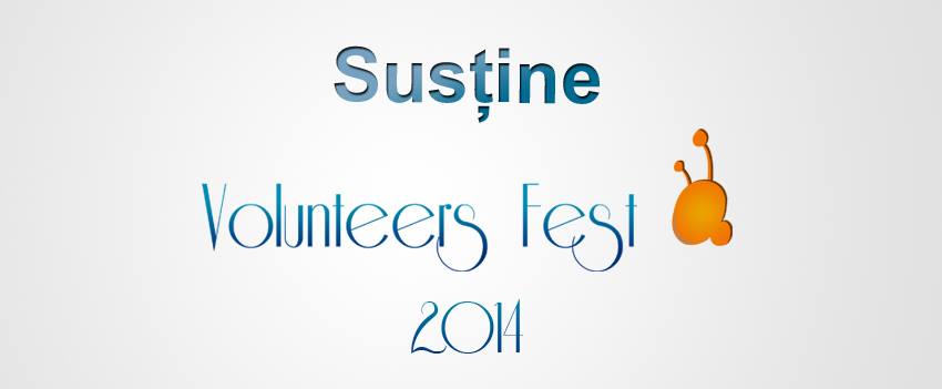 Susține Volunteers Fest 2014! Festivalul apelează la public pentru cea de-a doua ediție