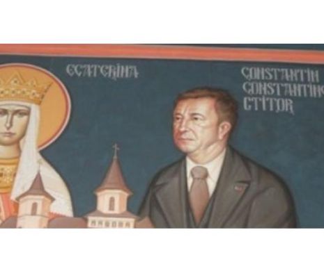 AROGANȚA MAXIMĂ. Primarul Bârladului, PICTAT în biserică alături de Iisus și sfinți
