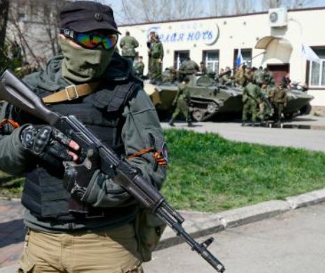 Miliții proruse au ocupat televiziunea din Kramatorsk, unde au impus difuzarea posturilor rusești