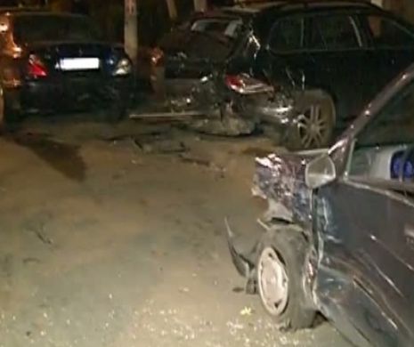 Un vitezoman băut a distrus patru maşini în cartierul Dristor