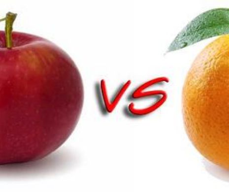 Bătălia fructelor. Care este mai sănătos: mărul sau portocala?