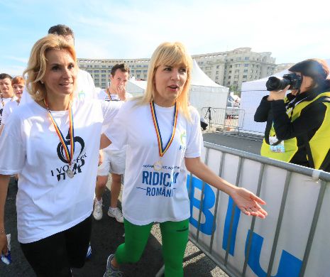 Elena Udrea promovează mişcarea: a alergat 2,9 Km în Cursa Populară