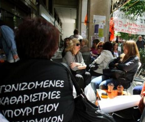 GRECIA.  Ministerul de Finanţe, blocat de femeile de serviciu concediate