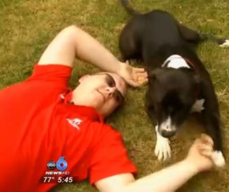Poveste adevărată: Când stăpânul face stop cardiac, câinele "sună" la salvare | FOTO şi VIDEO