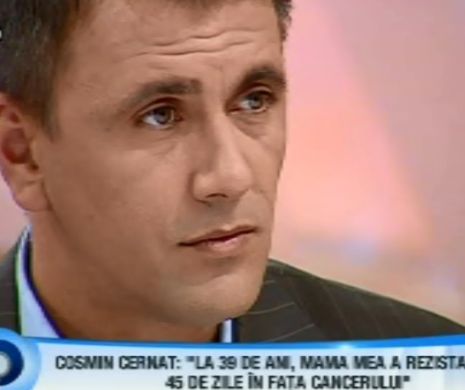 Tragedia din viața lui Cosmin Cernat: “Mama a murit de cancer la pancreas!”