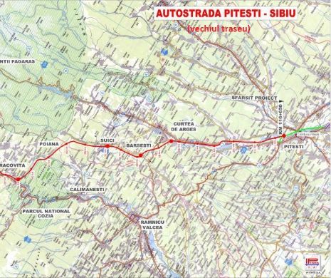 Aflată încă pe hârtie, autostrăzii Sibiu - Piteşti i-a fost desenat un nou traseu