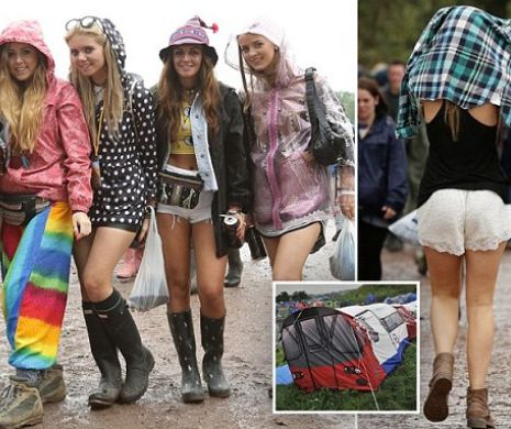 Cum se înfruntă ploile la Glastonbury, cel mai mare festival în aer liber din Europa | GALERIE FOTO