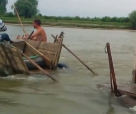 Doi soţi se ÎNEACĂ în râul Jiu, iar pescarii RÂD pe margine | VIDEO ŞOCANT