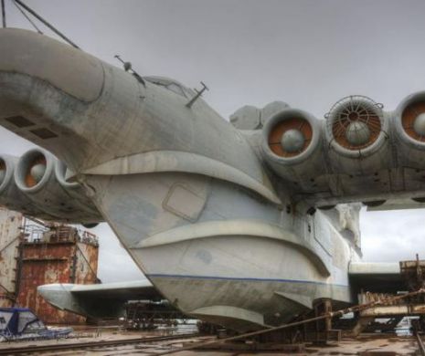 Ecranoplanul, cea mai mare NAVĂ ZBURĂTOARE construită de sovietici. Ce scop avea| GALERIE FOTO