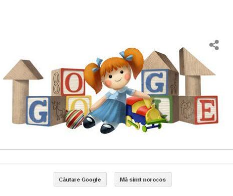 Google sărbătoreşte Ziua internaţională a copilului printr-un logo special