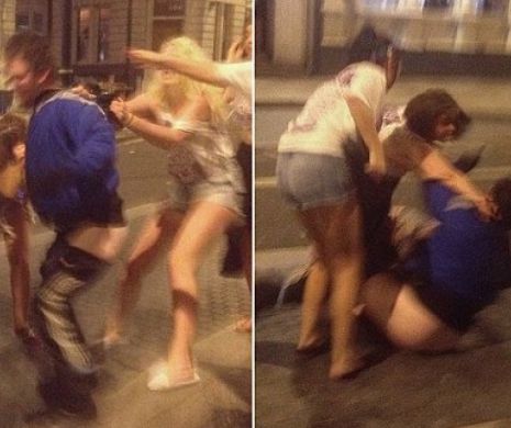 Momentul ŞOCANT când un vagabond este ATACAT cu sălbăticie şi DEZBRĂCAT de studente britanice | GALERIE FOTO
