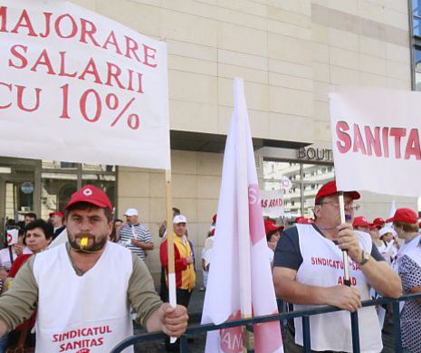 Proteste în Sănătate, la ușile a trei ministere: „Mărirea salariului minim a dus la discriminarea angajaților pregătiți”