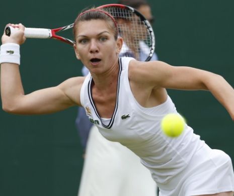 Simona Halep s-a distrat în primul tur de la Wimbledon