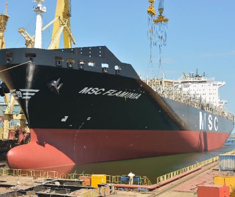 Nava “Flaminia”, reparată şi livrată proprietarului german