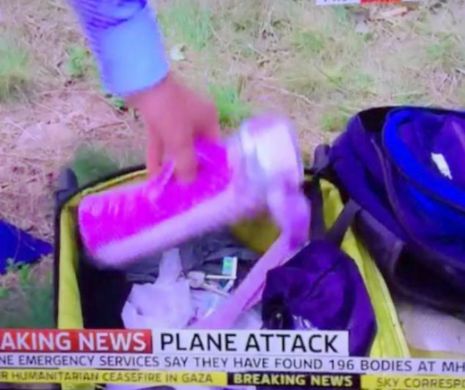 Sky News şi-a prezentat SCUZE publice, după ce unul din reporterii săi a SCORMONIT printre lucrurile victimelor avionului doborât în Ucraina | FOTO şi VIDEO
