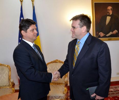 Titus Corlățean s-a întâlnit cu Dean Thompson, noul însărcinat cu afaceri al Statelor Unite la București