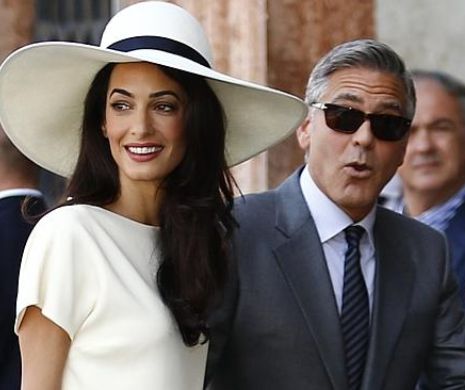 NUNTA ANULUI. George Clooney, cel mai RÂVNIT burlac s-a însurat. Primele imagini cu rochia miresei