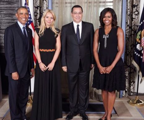 Ponta a publicat pe facebook o fotografie alături de Obama, la recepția oferită de președintele SUA