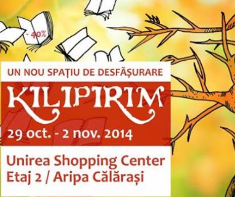 KILIPIRIM, cel mai important târg de carte cu discount, se mută la Unirea
