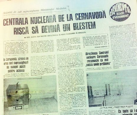 Memoria EVZ. Centrala nucleară de la Cernavodă riscă să devină un blestem