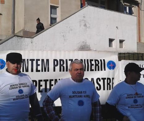 PROTEST de susținere pentru polițistul orfan UMILIT DE ȘEFI